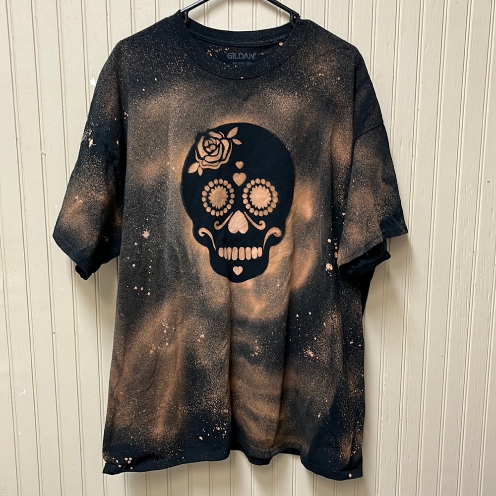 Gildan T-Shirt SZ 2XL 100% Cotton Day of the Dead Holiday